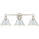 Orwell 3 Light 27.25 inch Pewter Vanity Light Wall Light in Dusky Blue